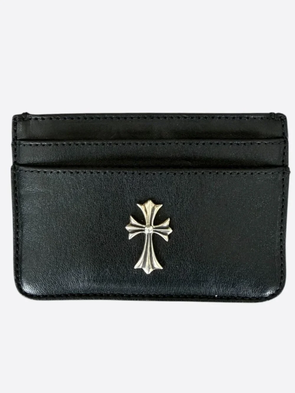 Chrome Hearts Black & Silver Cross Cardholder